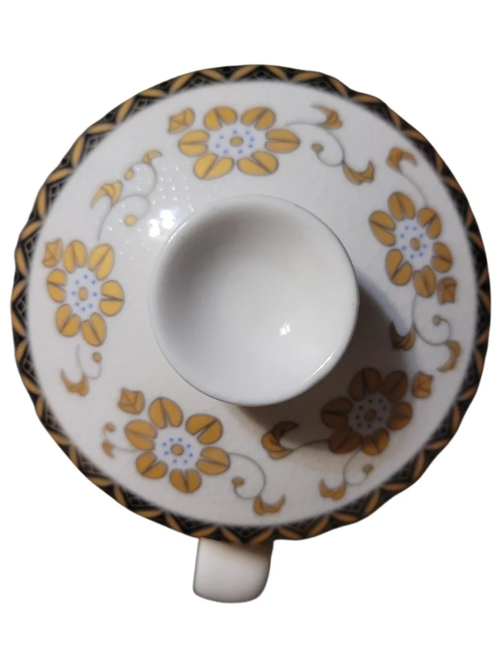 NIB Jingdezhen Porcelain Loose Leaf Tea Cup Infuser Lid Saucer 4 Pc Set 12 Oz